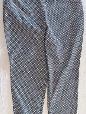 Jasmine & Juliana Geo-Print Stretch Pants - Black and White